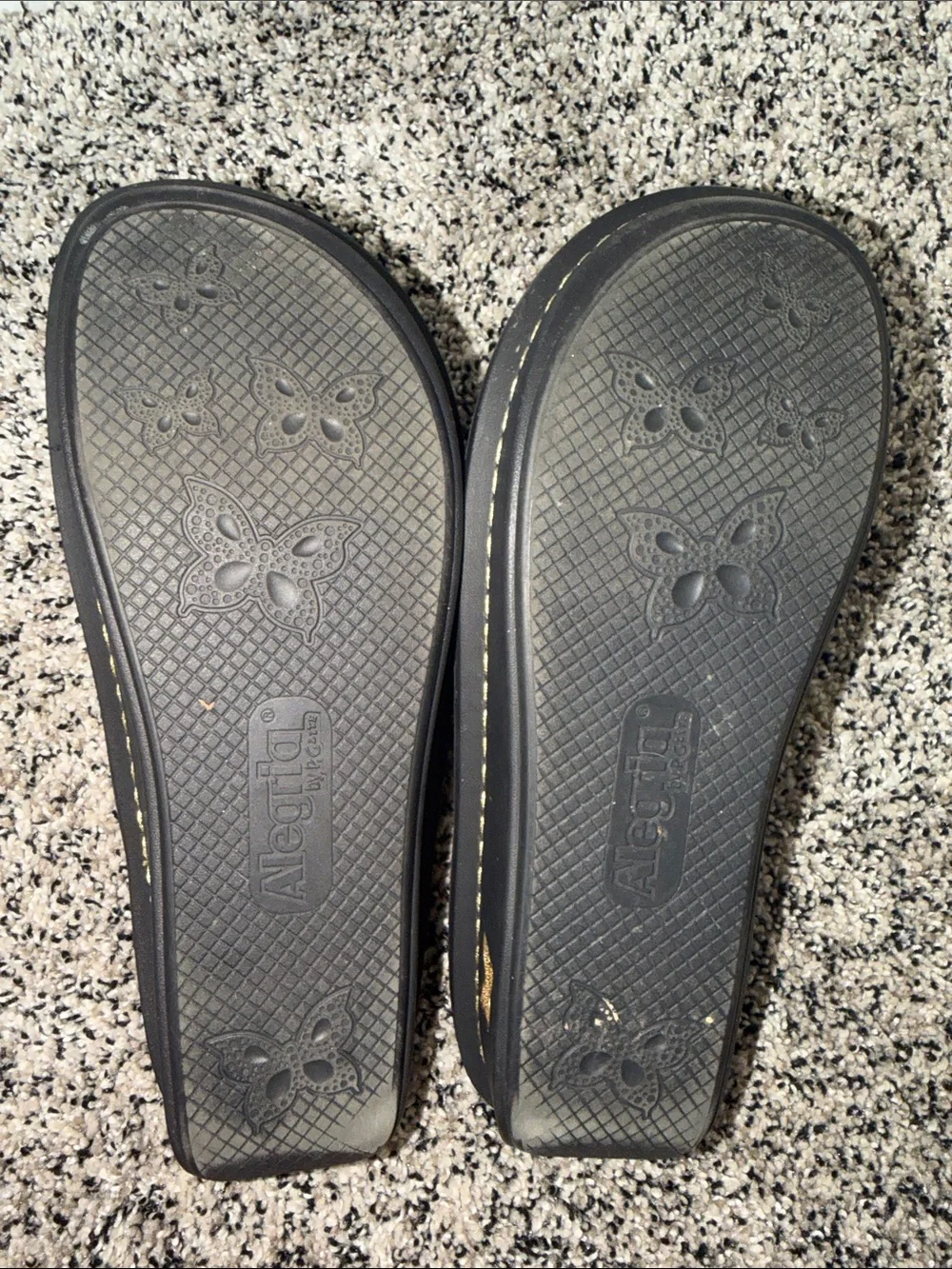 Alegria Kylee Slides Sandals Blue Metallic Snakeskin Pattern Women’s Size 40